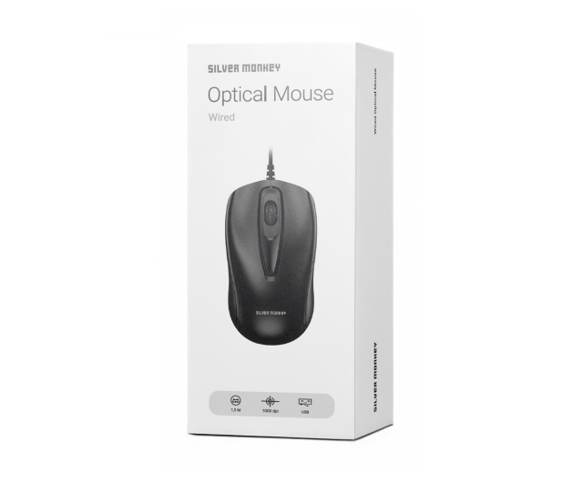 Silver Monkey Wired Optical Mouse - 487148 - zdjęcie 3